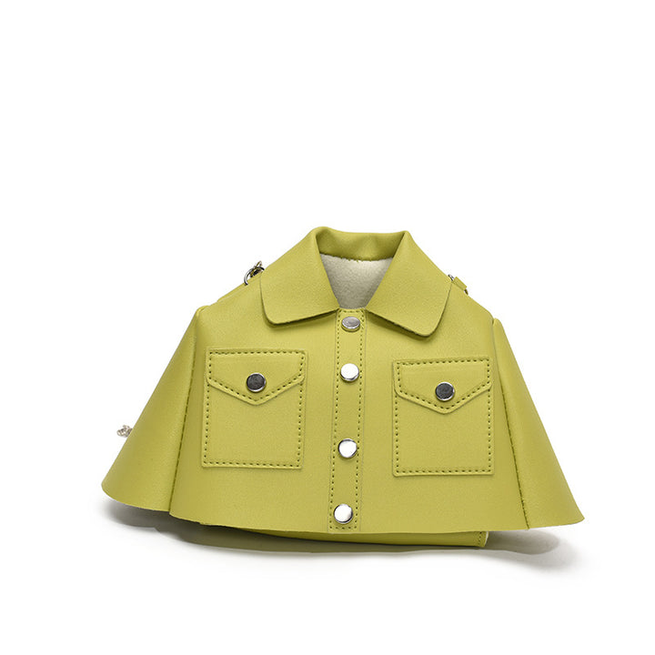 Femme Chic Fauxlæder Mini Jakke Håndtaske Stilla
