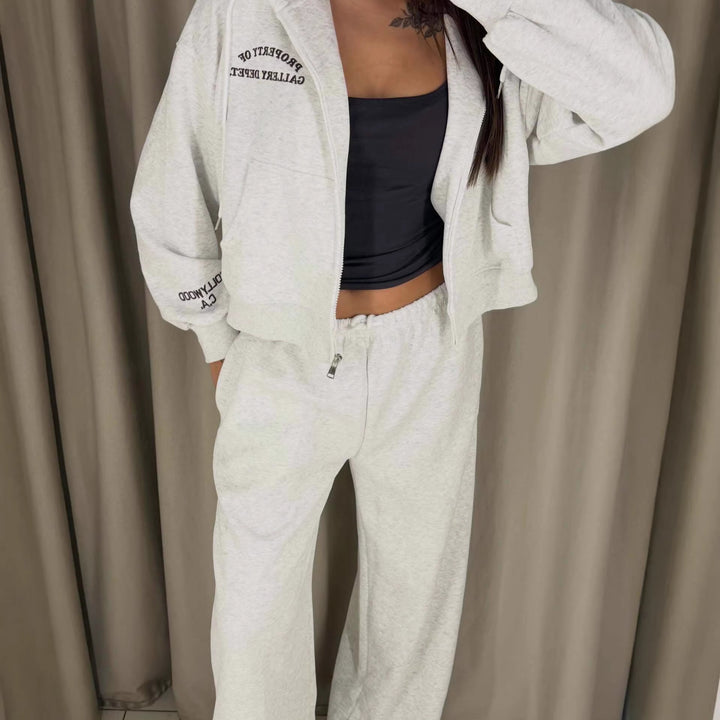 Dame fashionable sweat suit sæt med høj bærekomfort og afslappet pasform Stilla