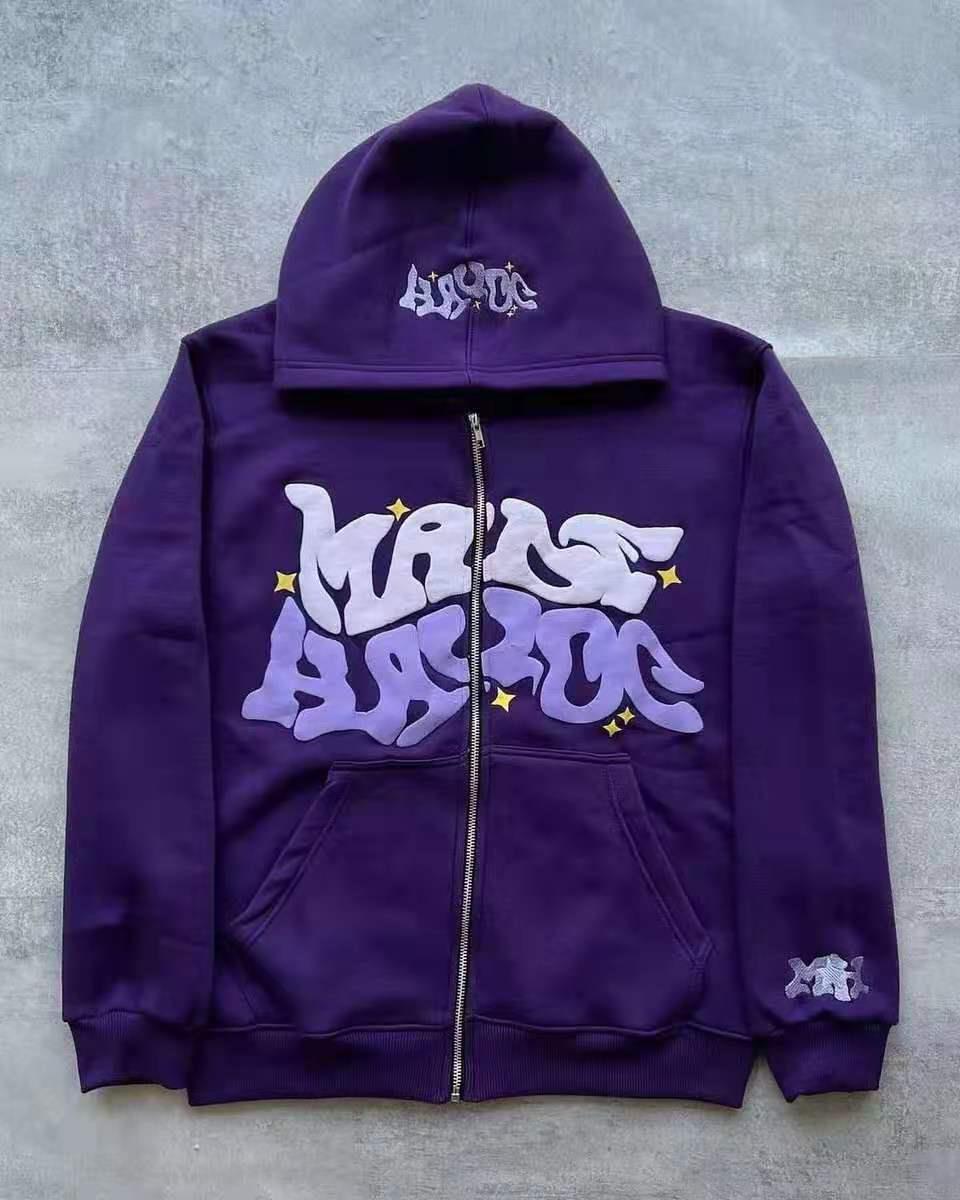 Kvindernes sporty hoodie jakke i urban graffiti stil Skovae