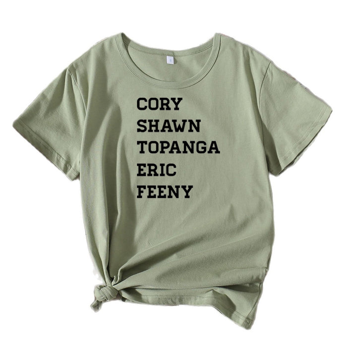 Dame Fritids Typografi T-shirt Stilla