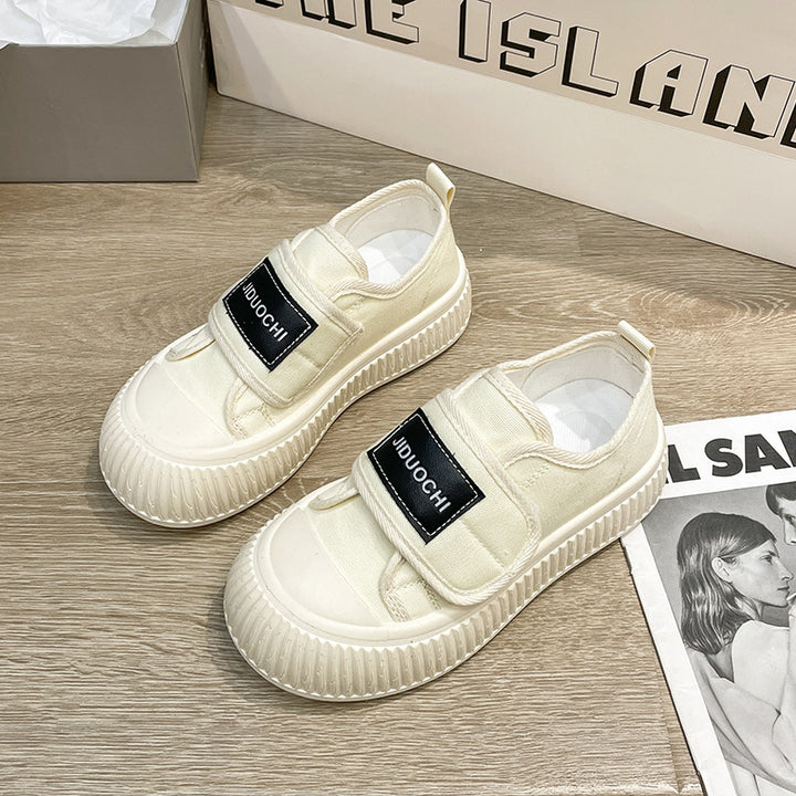 Dame Slip-On Sneakers med elastisk velcro og innovativ støddæmpning Stilla