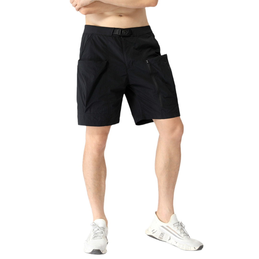 Herre Multifunktionelle Trekking-Shorts med praktiske lommer og justerbar talje Stilla