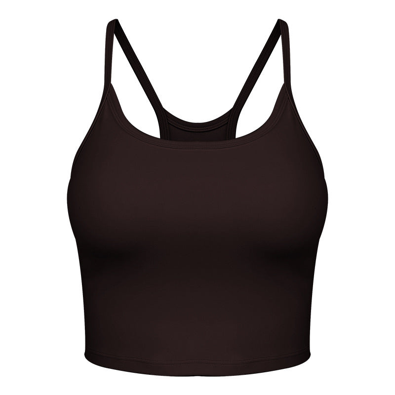 Dame Sporty Crop-Top med elegant Racerback-design og højelastisk materiale Stilla