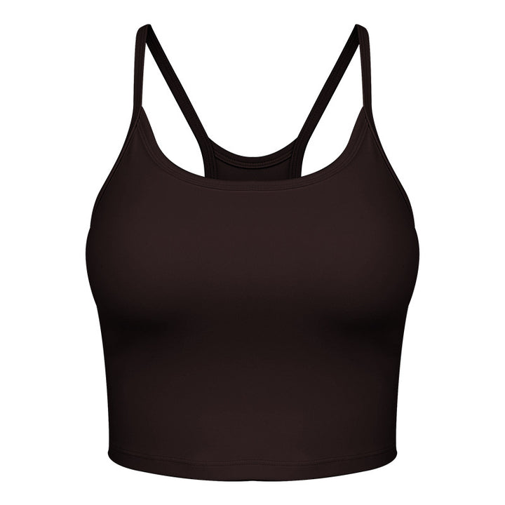 Dame Sporty Crop-Top med elegant Racerback-design og højelastisk materiale Stilla