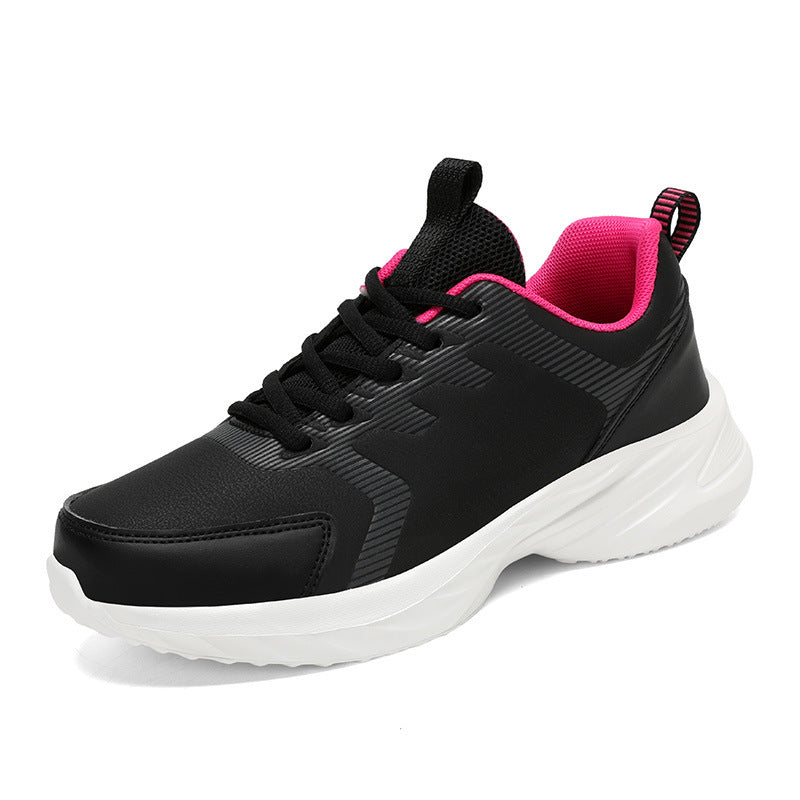 Unisex nan urbane komfort-sneakers med polstret kilehæl, åndbart mesh tunga og robust kunstlæderbelægning Skovae