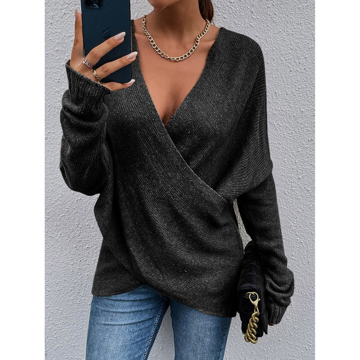 Kvinders afslappede V-hals sweater Stilla