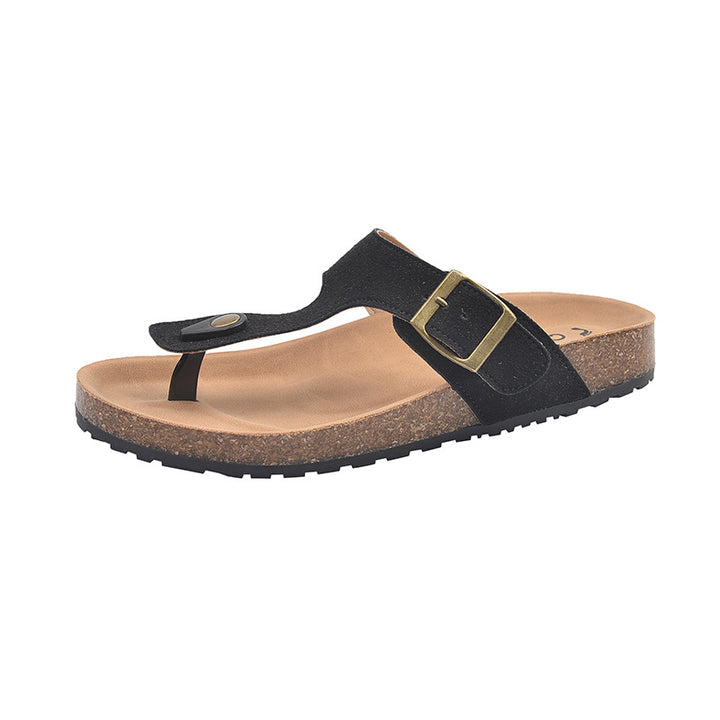 Dame komfortable toe-split sandaler med justerbar rem og ergonomisk sål Stilla