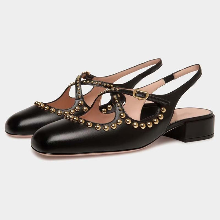 Femme Slingback Blokhælede Pumps Stilla