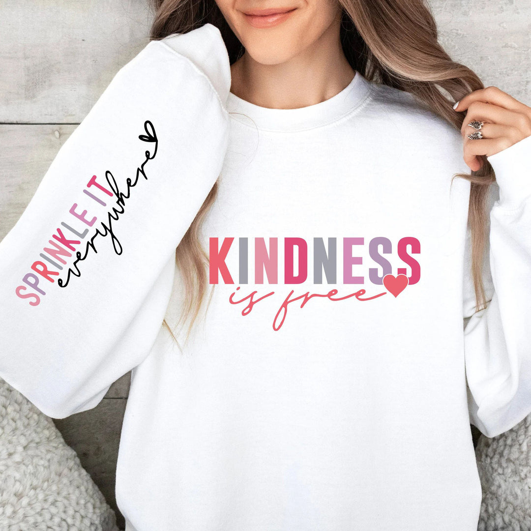 Kvinders sweatshirt med inspirerende tekst og komfortabel pasform Skovae