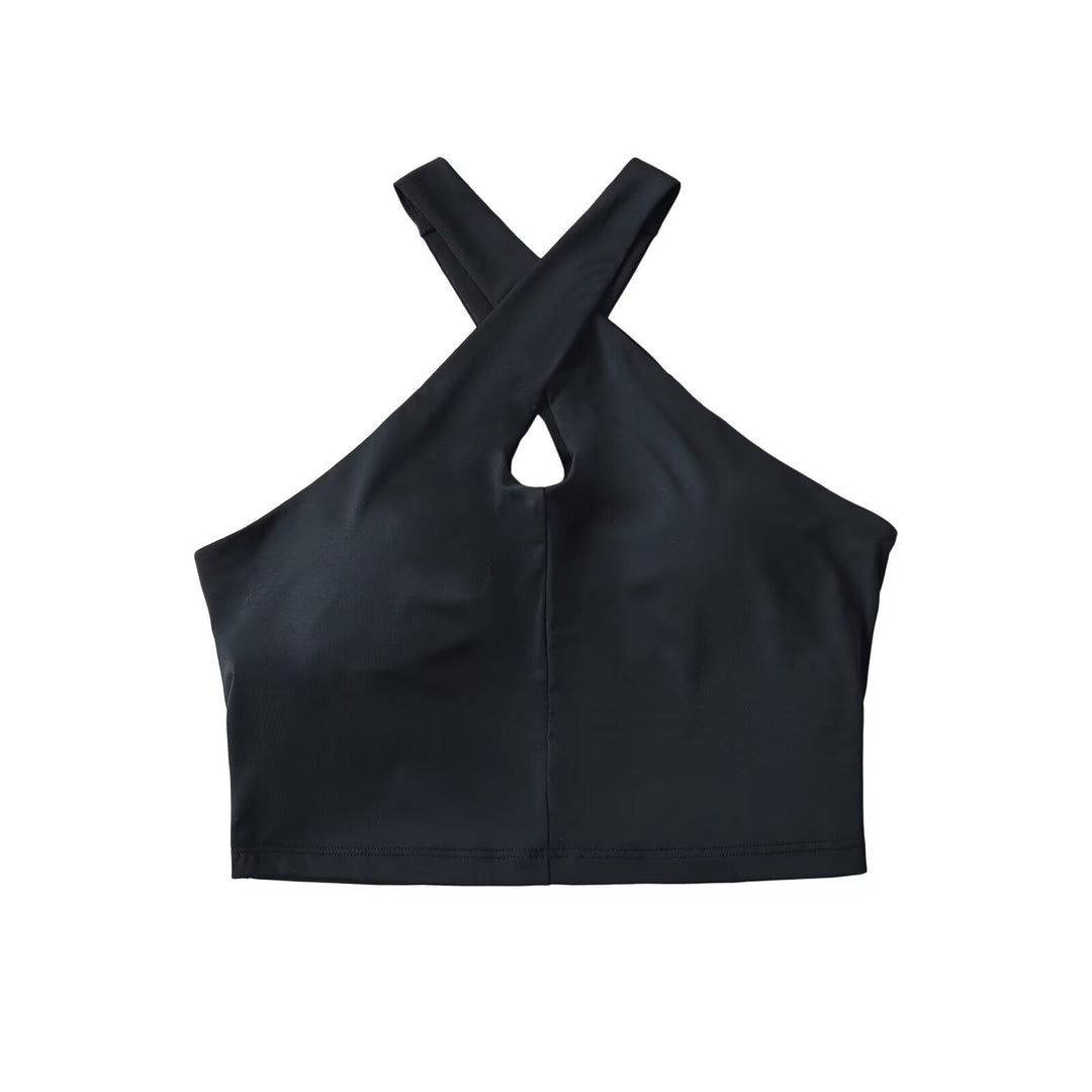 Dame Sporty Bustier med moderne krydsstrop-udseende Stilla