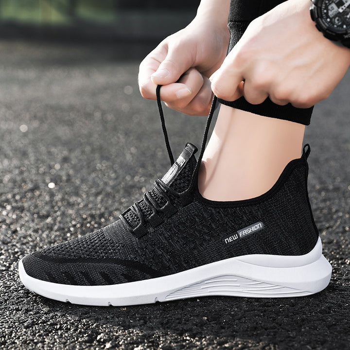 Dame Sporty Åndbar Sneakers med elastisk snøresystem og dæmpende fodseng Stilla