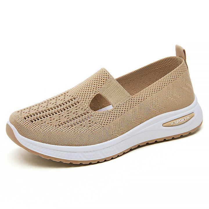 Femme Åndbar Slip-On Fritids-Sneakers med Fleksibel Ventilation Stilla