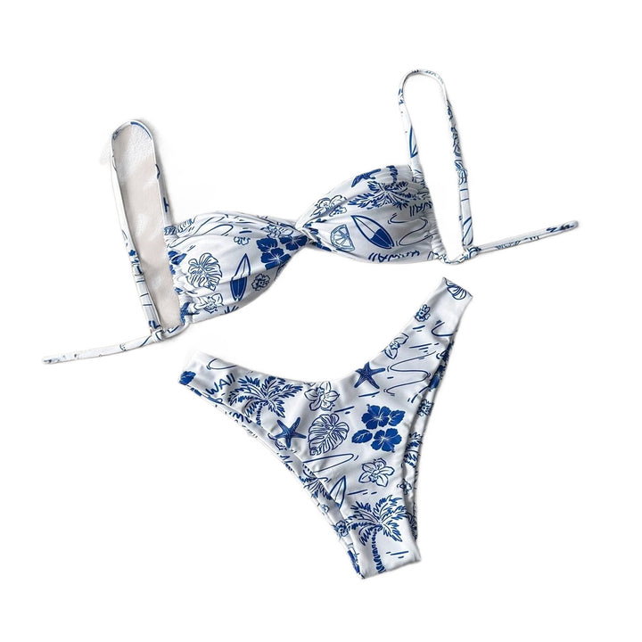 Dame Floral Bikini-Sæt Skovae