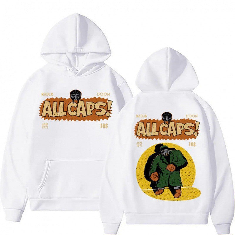 Kvinders hoodie med kreativt tegneserieprint Skovae