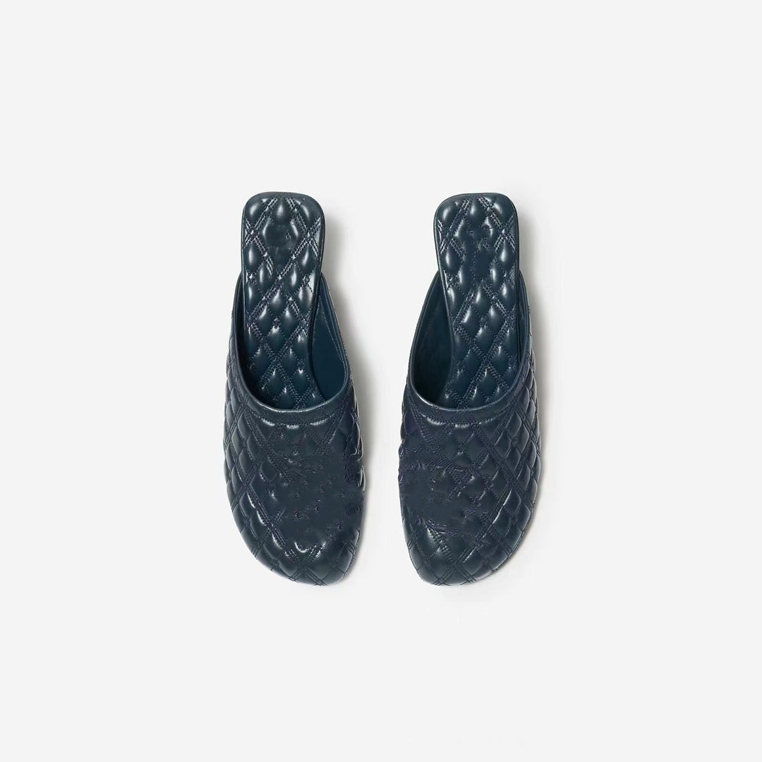 Femme polstret slippers med skulpteret hæl Stilla