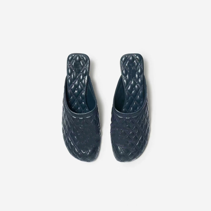 Femme polstret slippers med skulpteret hæl Stilla