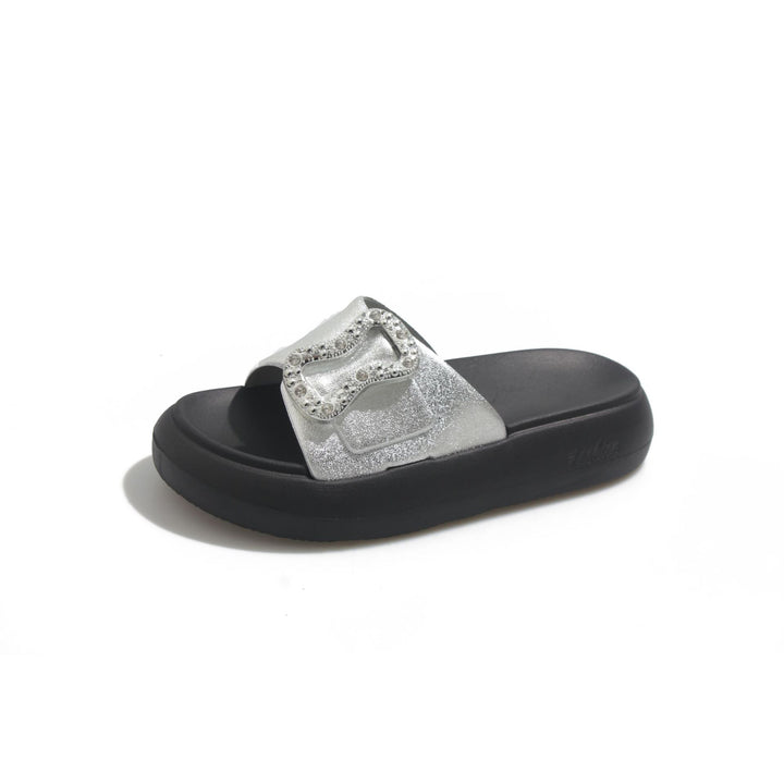 Dame Glamourøse Wellness-Slipper med glitrende detaljer Stilla