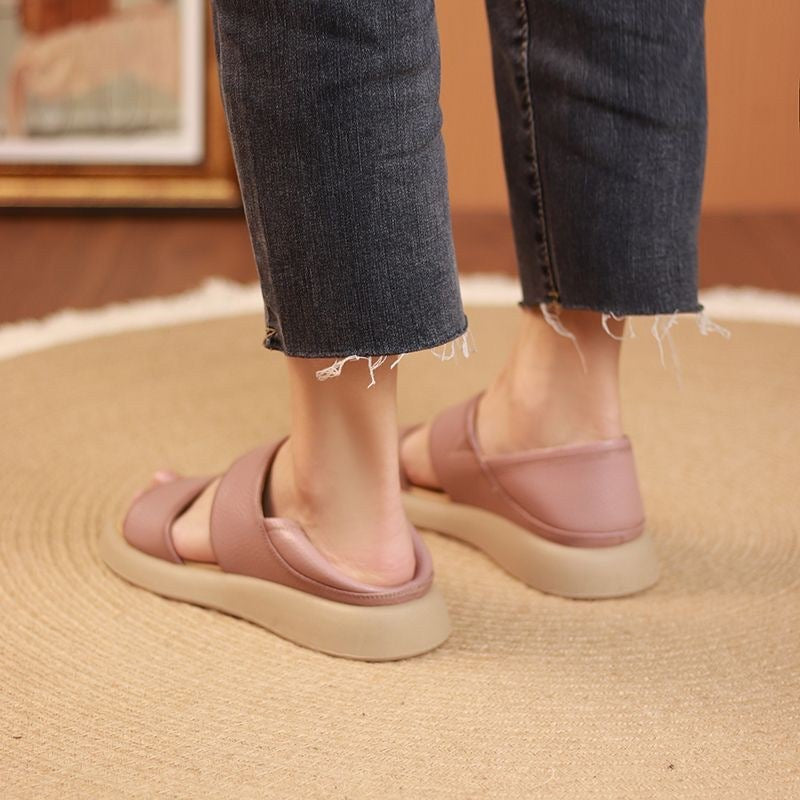 Dame komfortable sandaler med justerbar velcro og ergonomisk fodseng Stilla