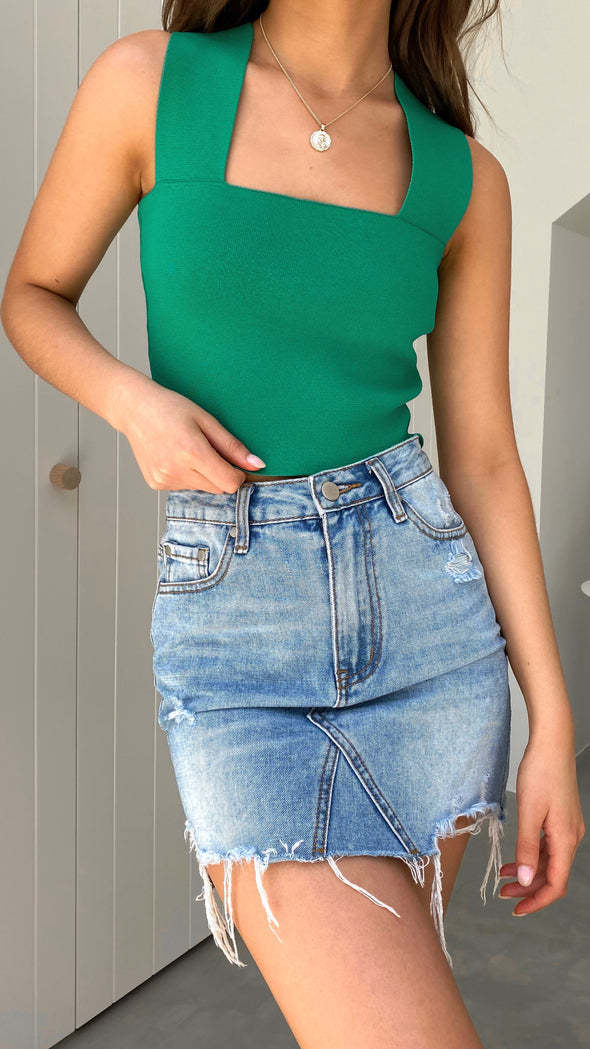 Dame Elegant Fyrkantet Uddybning Body Stilla
