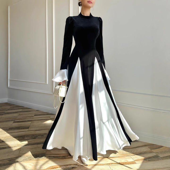 Dame Rockabilly-Style Maxikjole Stilla