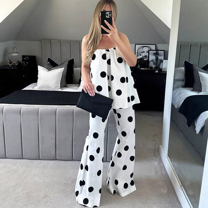 Dame Mode Bustier-top med flæsedetaljer og elegant silhuet Stilla
