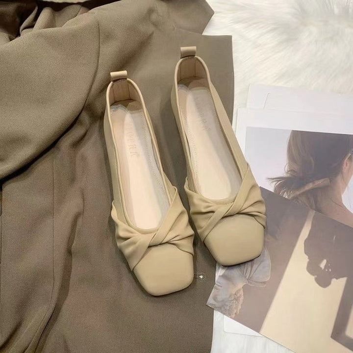 Dame Ballerinas med moderne knude-design og komfortabel sål Stilla