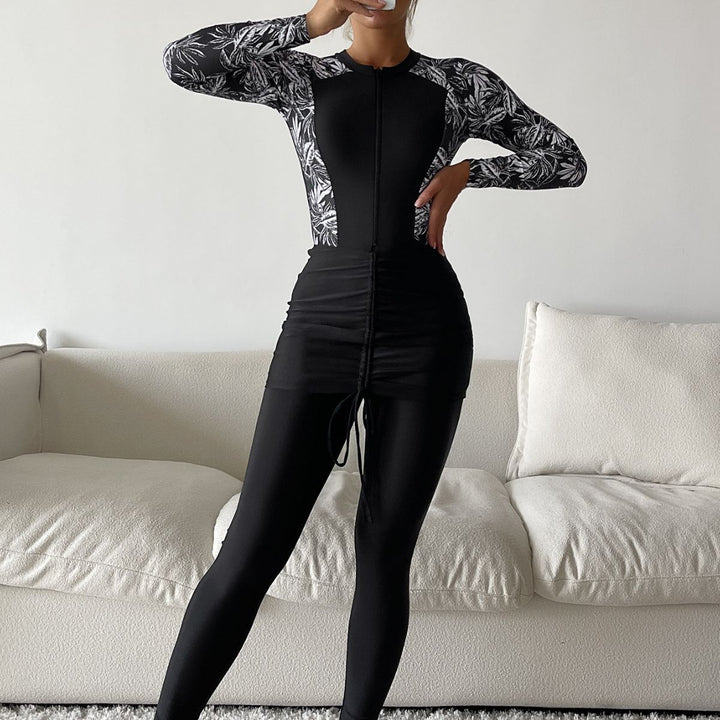 Dame Sporty Rashguard med figursmigrerende design Skovae