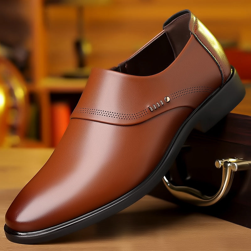 Herrer Elegante Laklæder Slipper Stilla