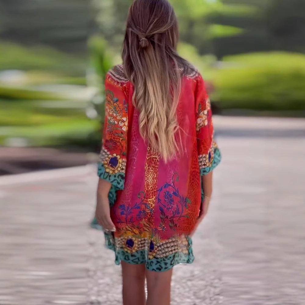 Kvinder Bohemian Kaftan Kjole Stilla