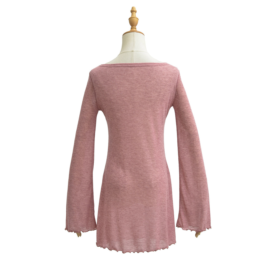 Dame let langærmet skjorte med elegante sømdetaljer Stilla