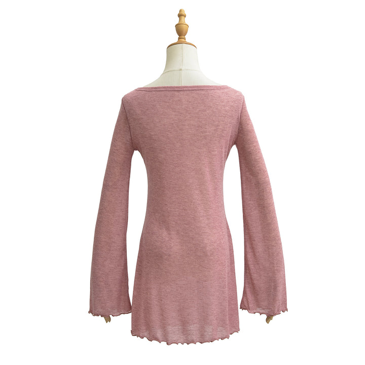 Dame let langærmet skjorte med elegante sømdetaljer Stilla