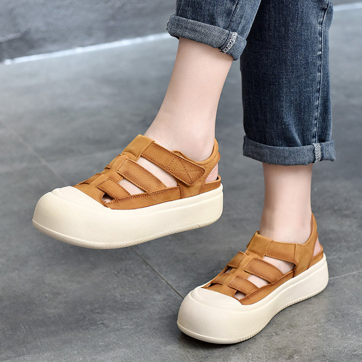 Damer Åndbare Sandaler med praktisk Velcro og innovativt design Stilla