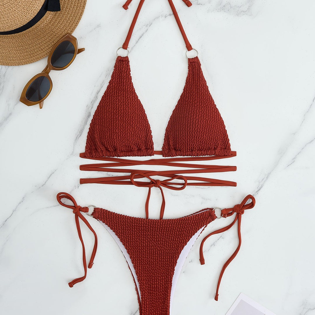 Dame bikinisæt med legende sommerfugledesign Skovae