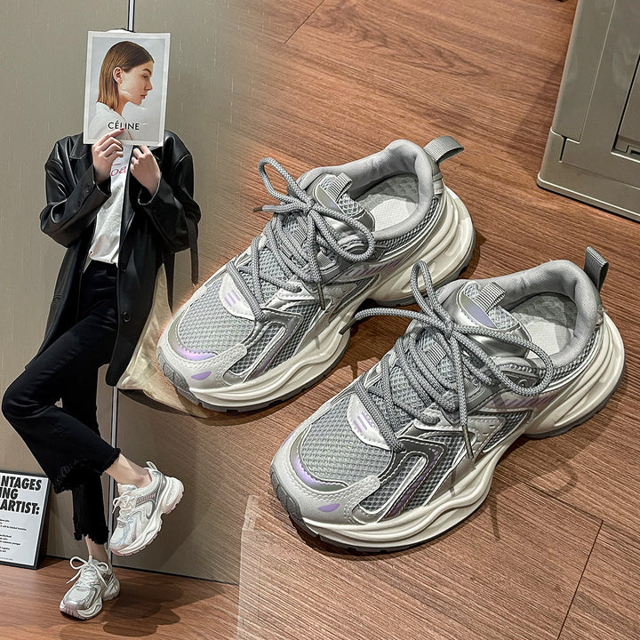 Dame Sporty Sneakers med åndbart mesh-overflade og innovativ støddæmpningsteknologi Stilla