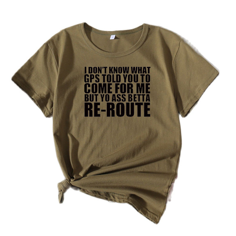 Dame Fritid Sjov Grafik T-shirt Stilla