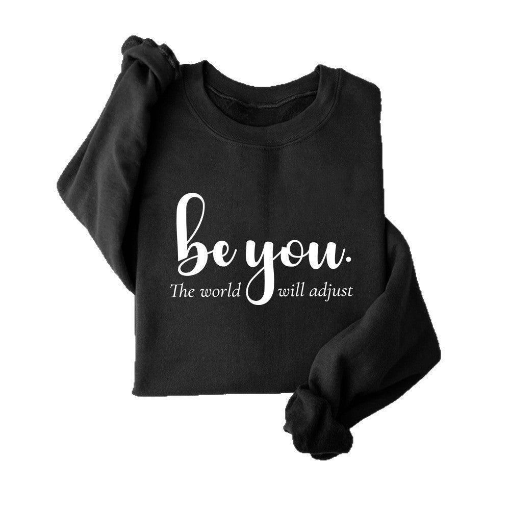 Dame sweatshirt med inspirerende motiv og motiverende budskab Stilla