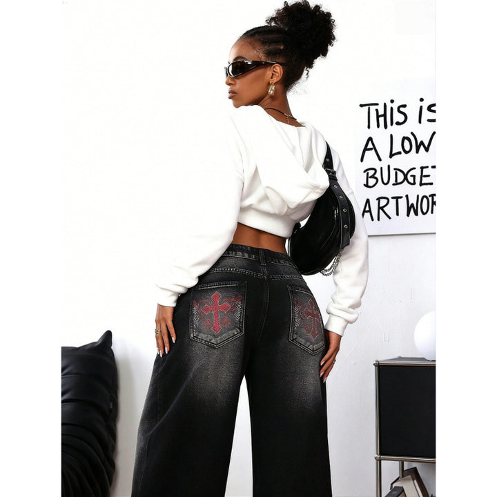 Dame Bredde Jeans i Urban Stil med Eksklusivt Design Skovae