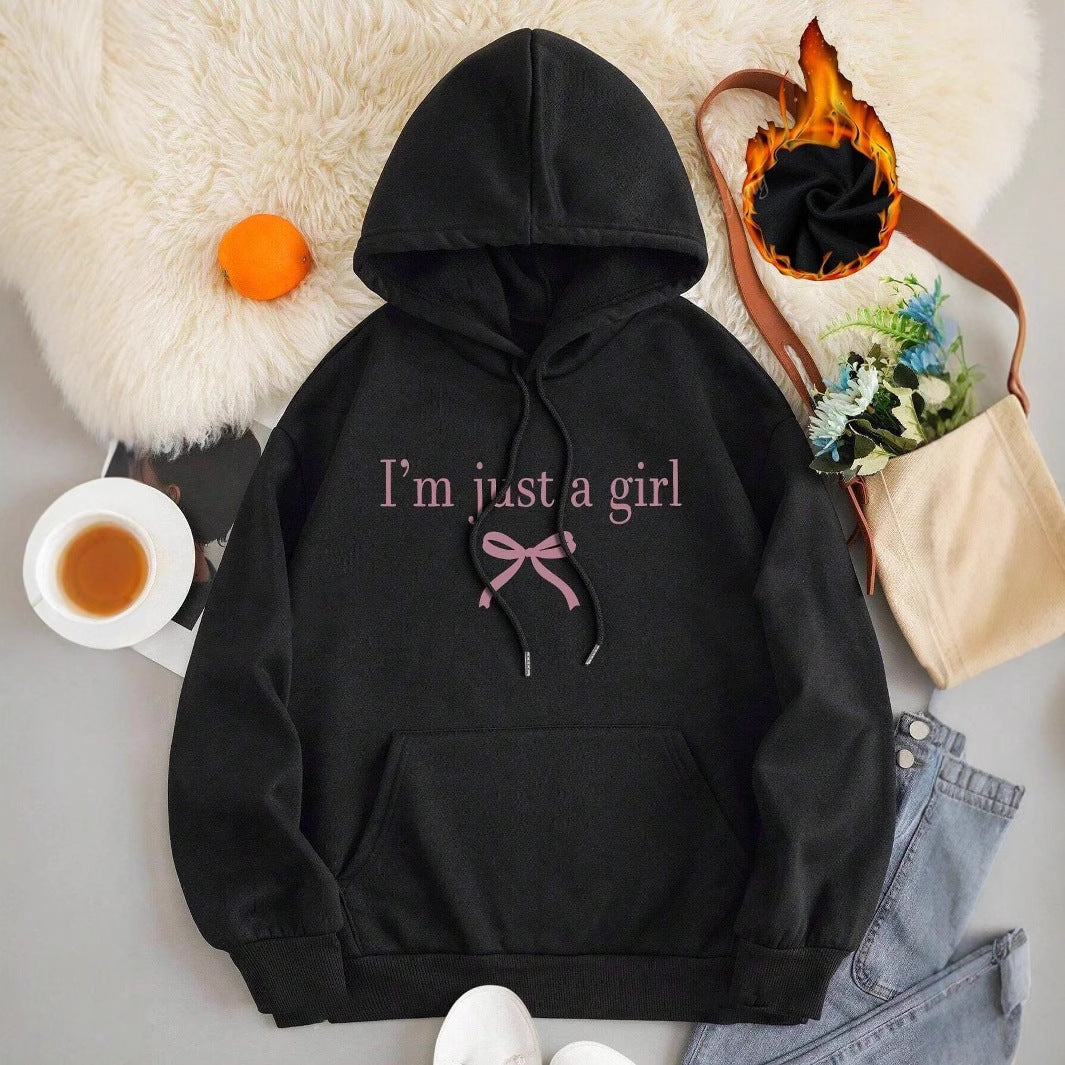 Kvinders hoodie med moderne print og klassisk snit Stilla