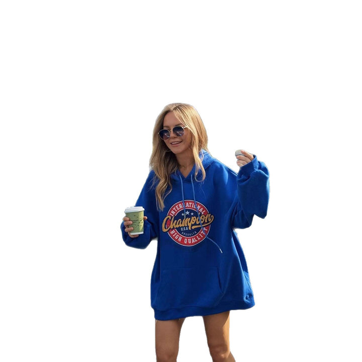 Kvinders casual hoodie med iøjnefaldende logo og behagelig oversized pasform Stilla