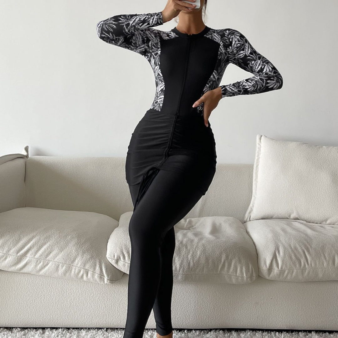 Dame Sporty Rashguard med figursmigrerende design Skovae