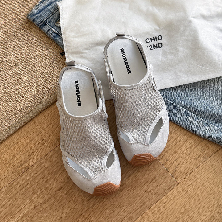 Femme åndbare Slip-On-Mesh-sneakers med støttende sål Stilla