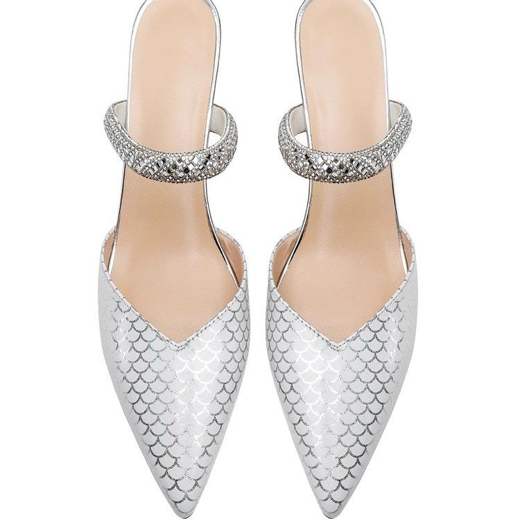 Dame Mode Slip-On Pumps med elegant smykkepynt Stilla