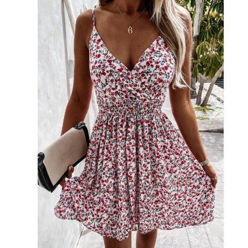 Femme Floral Smocked Sommerkjole Stilla