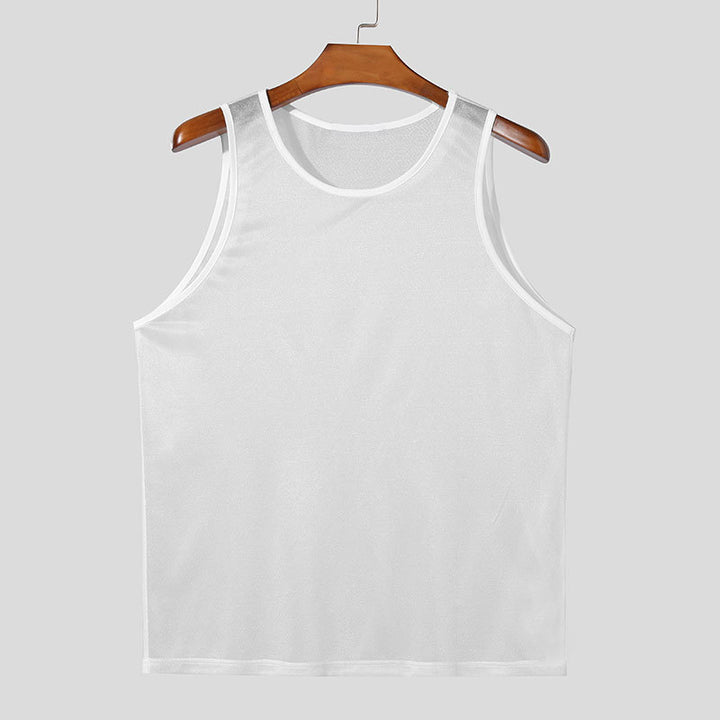 Herrer nan åndbart ærmeløst funktionsshirt med fugttransporterende mikrofiber Skovae