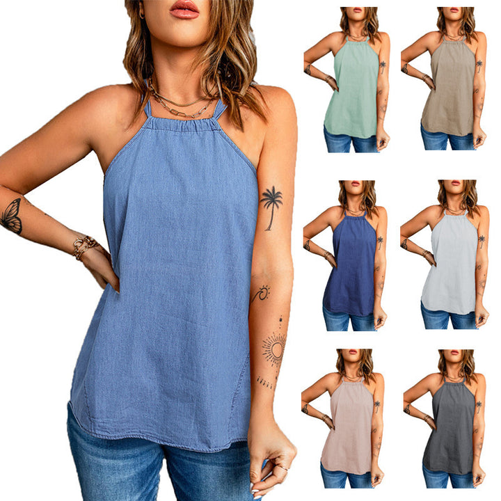 Dame trendy tanktop med afslappet snit og kvalitetsmaterialer Stilla