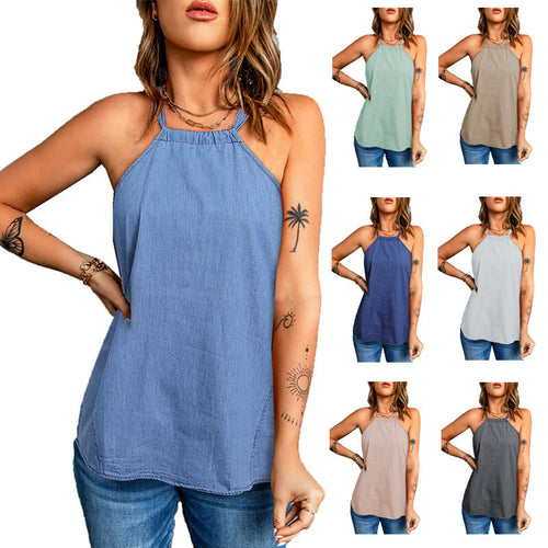 Dame trendy tanktop med afslappet snit og kvalitetsmaterialer Stilla