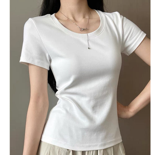 Femme Kortærmet Basic T-Shirt Stilla