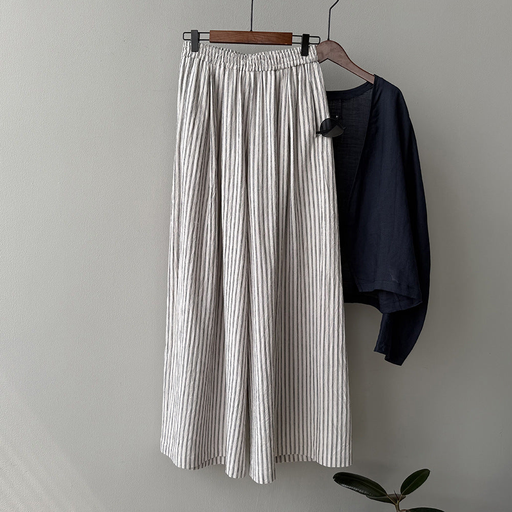 Dame maxiskirts lavet af let, åndbart materiale med elegant plissering Stilla