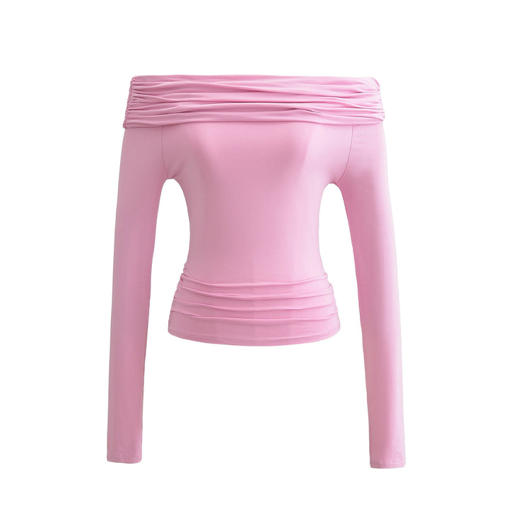 Dame elegant Off-Shoulder-overdel med raffineret flæsedesign og figurvenlig pasform Stilla