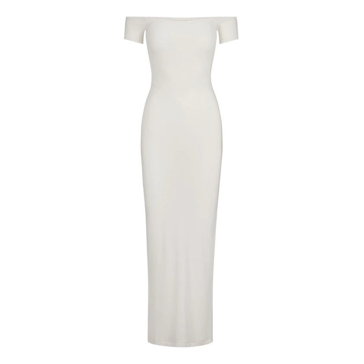 Dame Off-Shoulder Bodycon Maxi Kjole Stilla